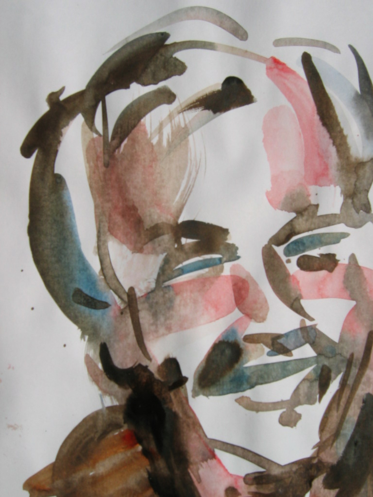 Self-portrait laughing   21 x 30cm   2010   