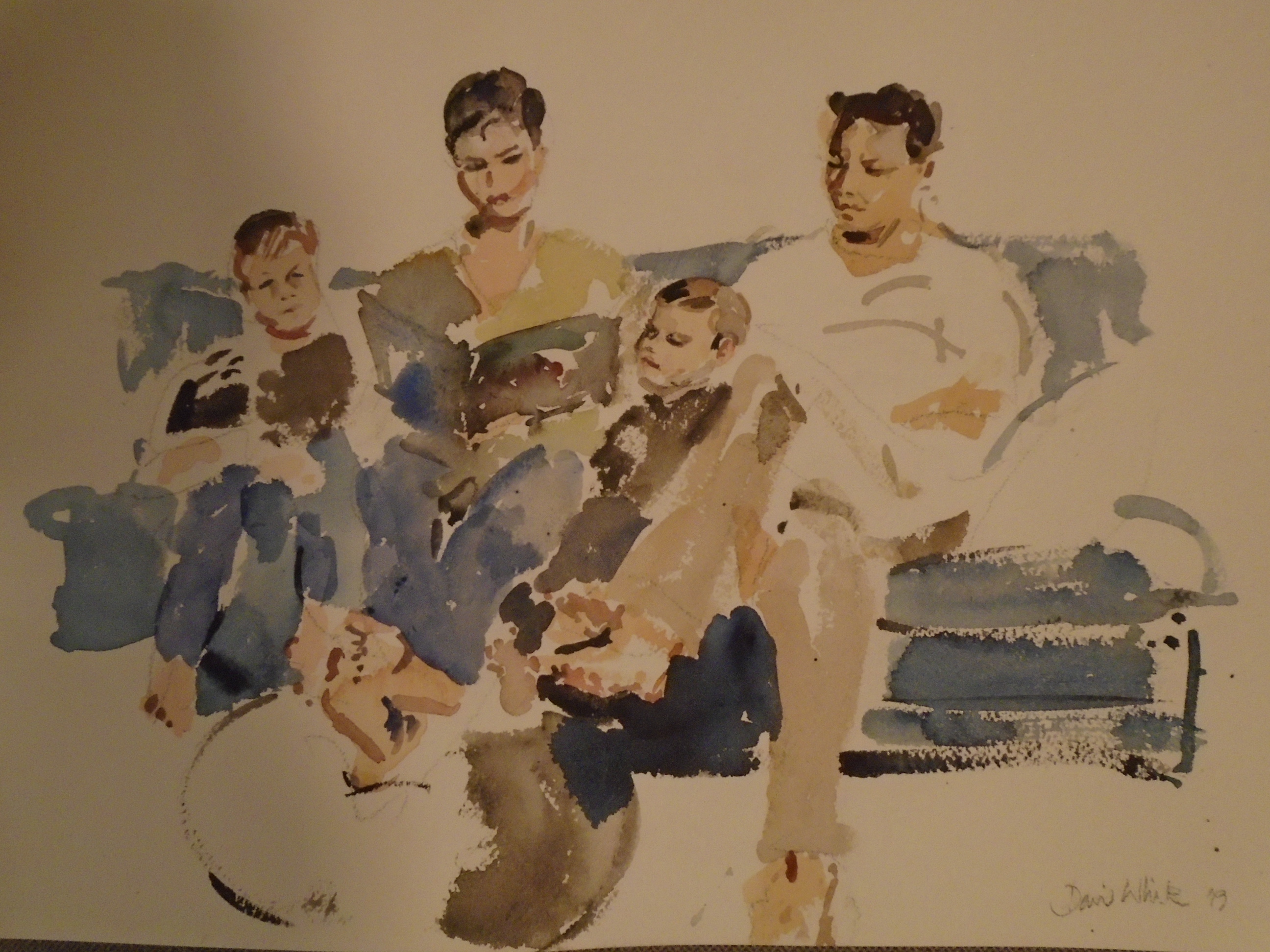 Helga, Stefan and family   30 x 20 cm   2019